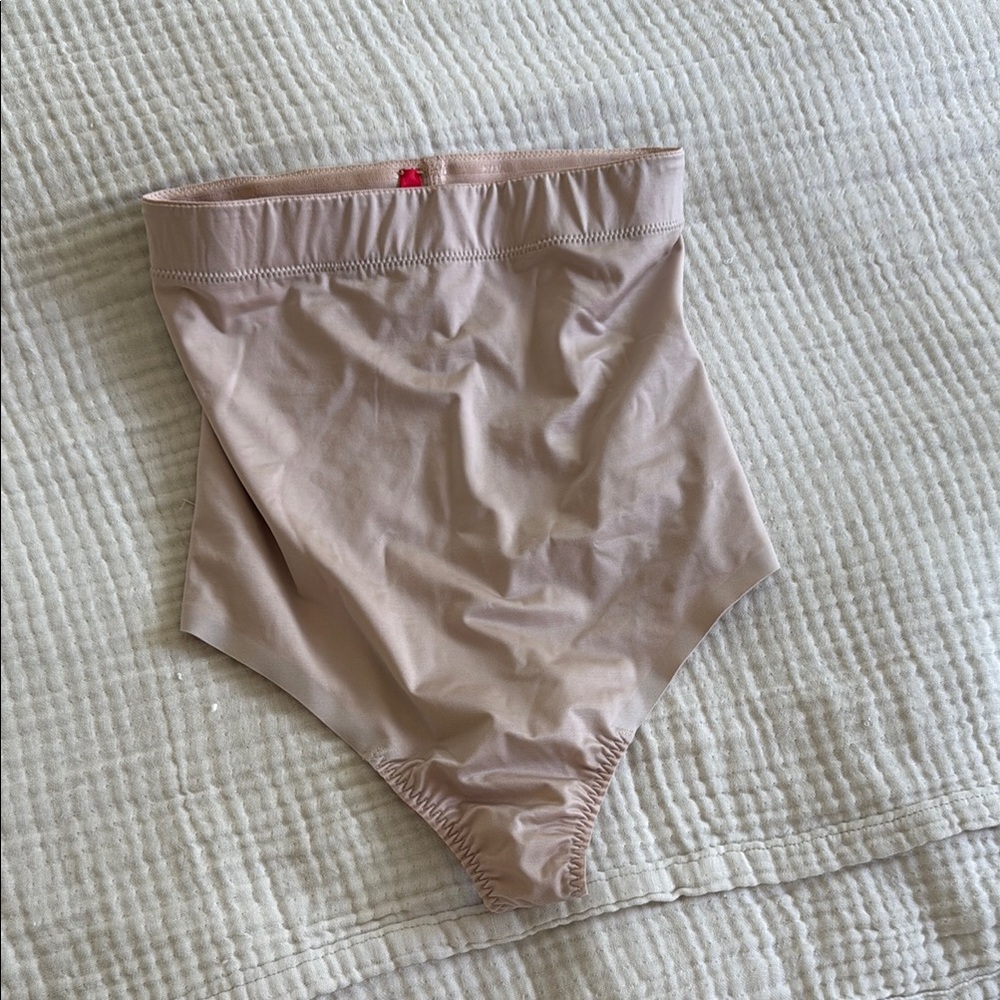 High-Waisted Nude Shapewear Briefs